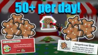 How to FARM GINGERBREAD BEARS FAST! 50+ per day | Bee Swarm Simulator |