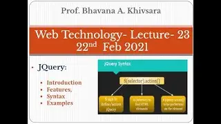 JQuery: Introduction, Features, JQuery Syntax, JQuery Examples