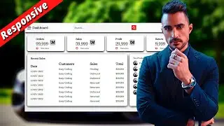 Create Responsive Admin Dashboard in HTML CSS | Admin Panel Template