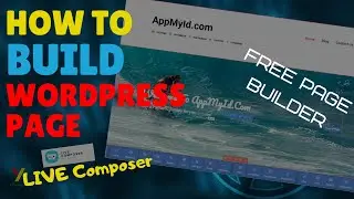 How to build wordpress page with live composer free page builder