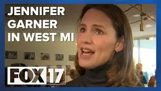 '13 Going on 30' actress Jennifer Garner rallies West Michigan support for Harris