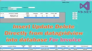 insert multiple rows in database from datagridview