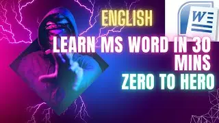 Learn MS word in 30 minutes - English