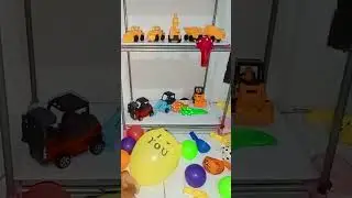 Balloons, contractor cars and colorful balls part 61 #shorts #balloons #contractor