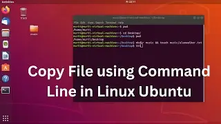 How to copy file in Ubuntu Linux using Command line