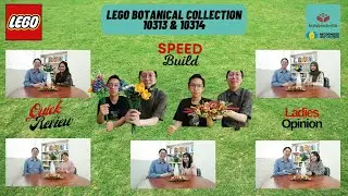 LEGO 10313 & LEGO 10314 Speed Build & Review in English & Indonesian and Ladies Opinion