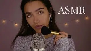 ASMR Let Me Make You Sleepy! Mic Brushing & Soft Singing (Low Light)