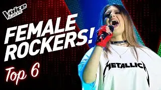 These FEMALE ROCKSTARS on The Voice are absolutely WILD! | TOP 6