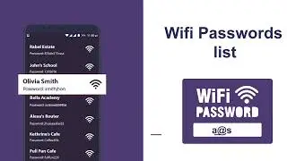 WiFi Key Master & Show All WiFi Password, View Wifi Password, Wifi password viewer.