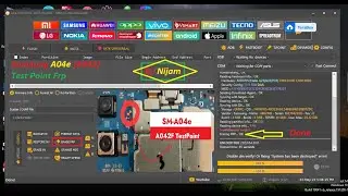 SamSung A04E (A042F) Android 12 /13 Google Account Removed / Test Point By Unlock Tool / R,i Nijam