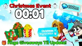 💎🥳 OP *HUGE* GIVEAWAYS UNTIL 🎄CHRISTMAS EVENT🎄 in Pet Simulator 99! 🔴