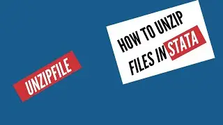 How to Unzip Files in Stata | Unzip Multiple Files