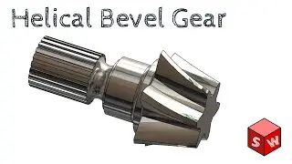 Solidworks Tutorial - Helical Bevel Gear in 25 Minutes