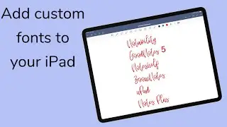 How to Add  Custom Fonts to your iPad