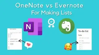 OneNote vs Evernote for List Making - My Favorite To Do List Ideas