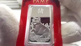 Серебряный слиток PAMP. Свинья - 31.1 гр.