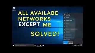 My own WiFi Network wont show up in list (Solved)