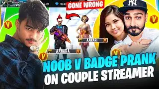 Noob V Badge Prank on Couple Streamer Gone Wrong😱 They call me Hacker - Laka Gamer