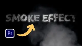 Smoke Text Effect Premiere Pro Fog Text Effect how to add smoke effect in premiere pro