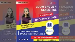 Good news | Boonary's English Zoom Class for Deaf - ISL