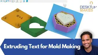 Extruding Text with a Draft Angle for Mold Making