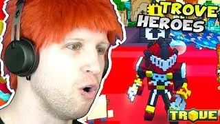 TROVE HEROES HYPE!!!!!!!!! GRINDING THE VANGUARDIAN TO LVL 30!!!