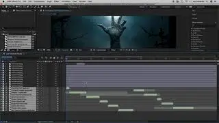 AE Halloween 16 Sequence Layers and Shift Layer Shortcut