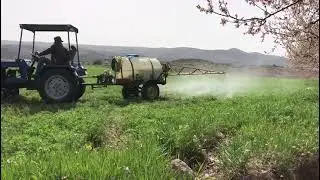 опрыскиватель большой с минитрактором своими руками в деле