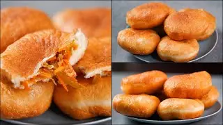 VEGETABLE STUFFING FRIED BUN | EASY & SOFT FRIED BUN WITH VEG STUFFING | N'Oven Foods