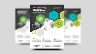 Creative corporate flyer design | Photoshop Tutorial