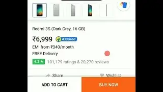 Out of stock in just 5 seconds see this Redmi 3s prime sale in Flipkart (not now)