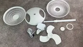 How to assemble and use a Lasko 16 inch Oscillating Multi Purpose Pedistal Fan