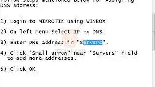 How to configure DNS in Mikrotik