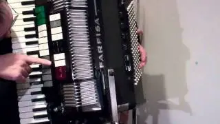 FARFISA TRANSIVOX Piano Accordion with built in Farfisa Organ