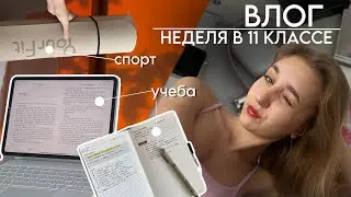 vlog:будни одиннадцатиклассницы/ подготовка к егэ, тренировки, продуктивный день📚👟💞