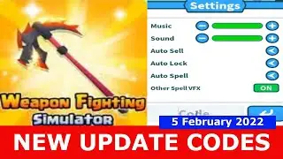 *ALL CODES WORK* UPDATE 2 1 [SWORD MOUNTS!] Weapon Fighting Simulator ROBLOX | February 5, 2022