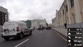 м. Славянский бульвар - м. Дмитровская. Попытка 1: Центр (18.1 km, 