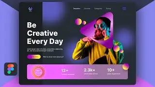 Create a Creative Modern Website Ui UX Design in Figma - Speed art