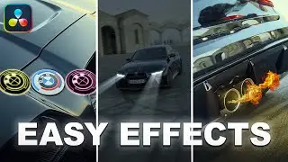 3 SIMPLE But Cool Car EFFECTS - DaVinci Resolve 19