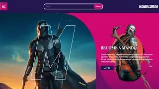 Responsive TV Series Movie Website (The Mandalorian) using HTML and CSS