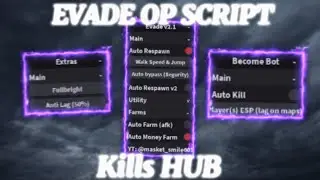 Roblox Evade Script Updated (Kills Hub)!!