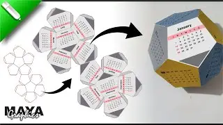 12-Sided Tabletop Calendar Design in coreldraw | Calendar Design Step-by-Step Tutorial!