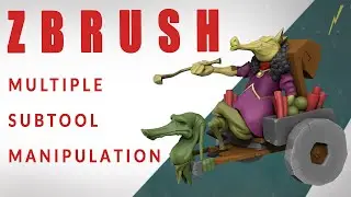 ⚡ZBrush Lightning Quick Series: MULTI SUBTOOL MANIPULATION!!⚡