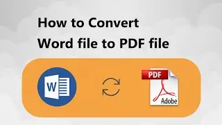 How to convert Word file to PDF file | Microsoft Word | PDF
