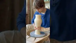 Narrow waisted vase