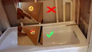 Proper way to Install backer board in Tub area