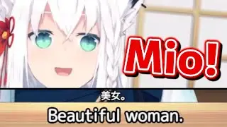 Auto translation translates Fubukis Mio as Beautiful woman [Hololive Eng Sub]