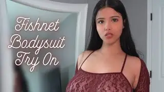 FISHNET DRESS TRANSPARENT TRY ON HAUL (4K)