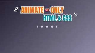 Loading Animations Effects Only HTML & CSS | CSS Spinner Animation