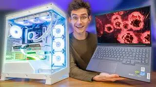 Gaming Laptop Or Gaming Desktop?! 🤔 RTX 4060 Laptop vs RTX 4060 Gaming PC!